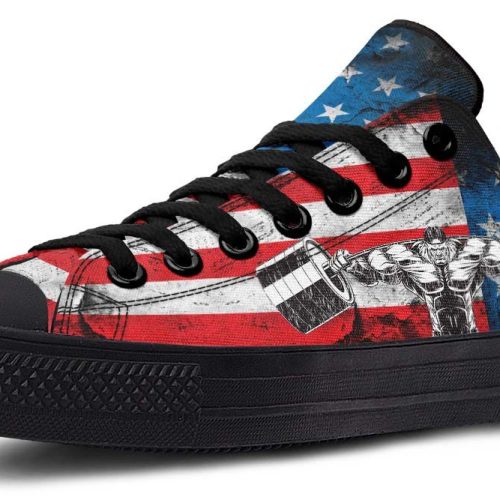 American Flag Deadlift Low-Top Training Shoes